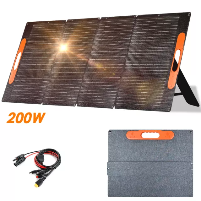 Solarpanel Faltbar 200W Tragbar Solarmodule Solarladegerät Für Camping Reise DE