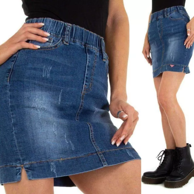 Gonna di on sale jeans elasticizzata
