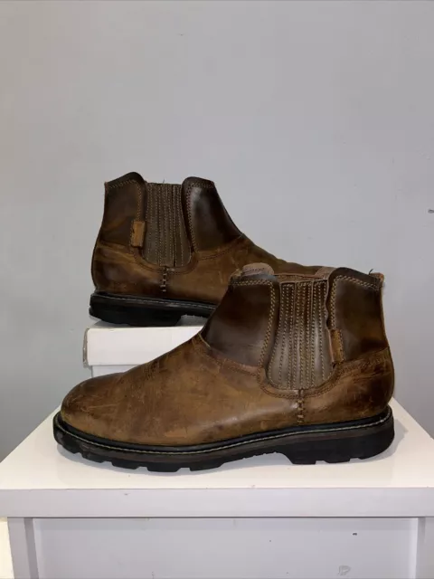 SKECHERS MENS CHELSEA Boots leather Size 6 Blaine Orsen 30.00