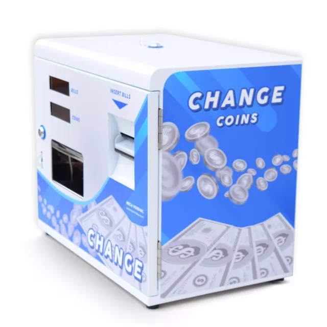 Dollar Bill Changer Machine Coin Vending Machine Fits 3,000 Coins or Token= 750$