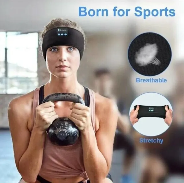 Osternangebot Schlafkopfhörer Bluetooth 5 Kopfband Drahtlos Sportmusik-Kopfhörer 2