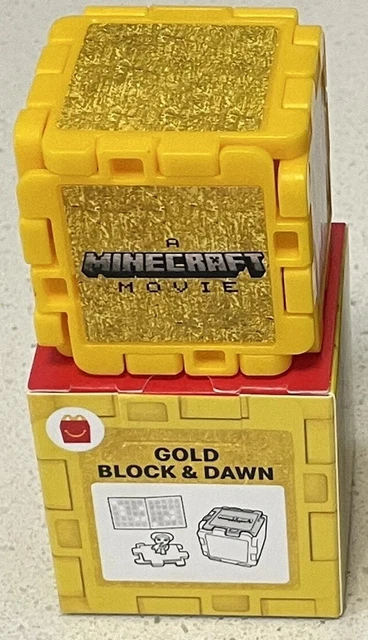 AUSTRALIA 2025 MCDONALD'S Minecraft Movie Happy Meal Toy Gold Block ...