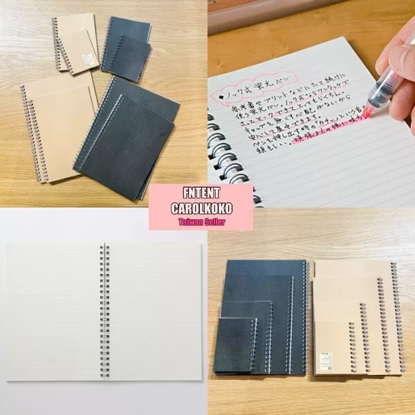 MUJI PLANTING TREE PAPER DOUBLE RING NOTEBOOK A7/ A6/ A5/ B5- 48 Sheets