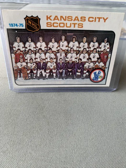 1975/76 O-Pee-Chee Nhl Hockey Card #88 Kansas City Scouts Checklist Ex Ex/Nm Opc