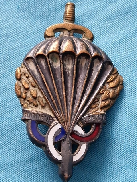 Insigne Militaire Parachutiste Drago Paris – Honneur Et Patrie, 3 Anneaux, 1919-30