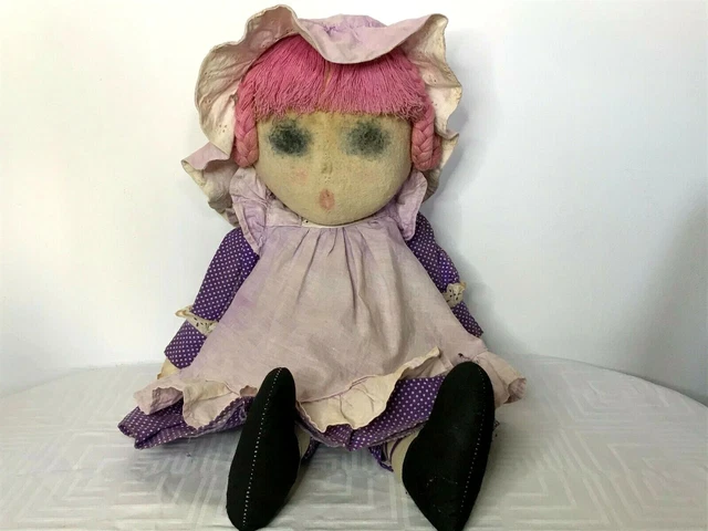 AUTHENTIQUE POUPÉE chiffon MARIE D'O vintage & tenue griffée do 55 cm 1983 💗 EUR 15,00 - FR