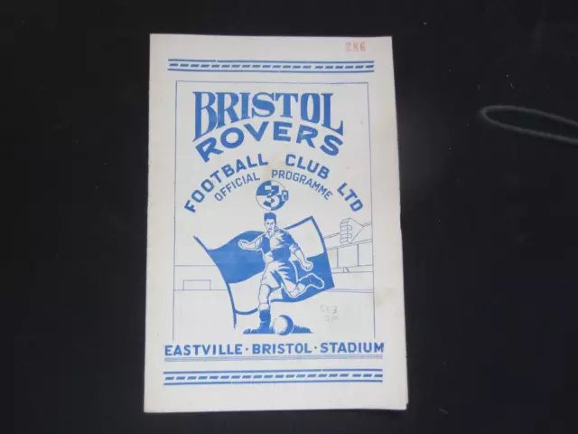 1952-53 LEAGUE BRISTOL ROVERS v QUEENS PARK RANGERS