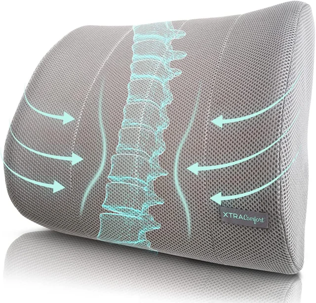 Back Lower Seat Cushion Lumbar Support Office Chair Pillow Vive Car Strap Desk