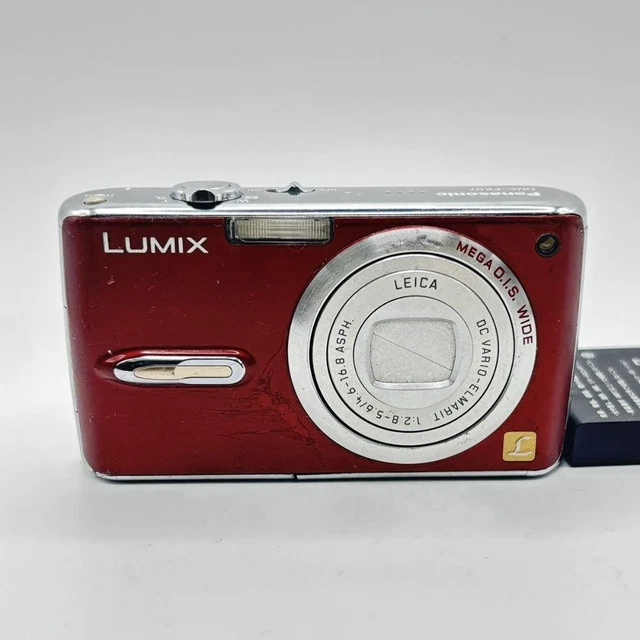 Panasonic LUMIX DMC-FX07 レッド Panasonic LUMIX DMC-FX07 Red Digital Camera 7.2 MP 3.6x Zoom