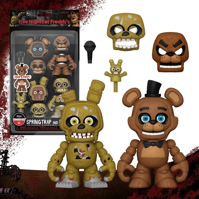 FIVE NIGHTS AT Freddy's Spring trap and Freddy Snaps Figure Toy Playset ...