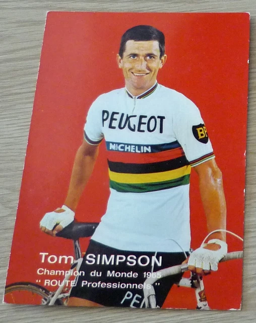 CYCLISME - CARTE Tom SIMPSON Champion du Monde 1965 EUR 4,90 - PicClick FR