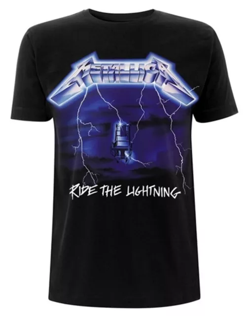 Metallica 'Ride The Lightning Tracks' (Schwarz) T-Shirt