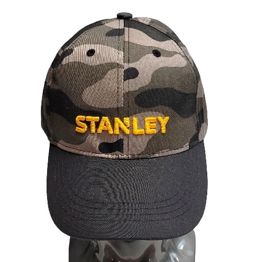 Stanley Tools Camouflage Hat Cap Black Tan Camouflage Adjustable Snapback