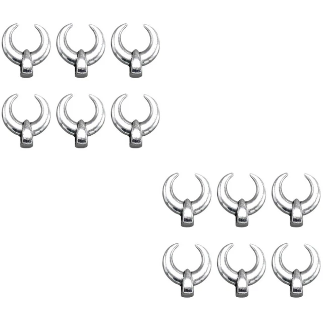 200 stücke Legierung Ox Hörner Anhänger Charms DIY Schmuckherstellung Zubehör