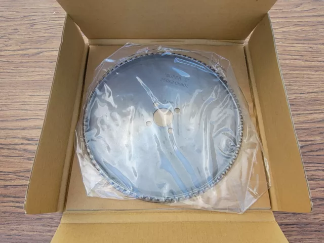 Brand New Super C 250X2.0X80Z 0103190 Industrial Saw Blade 10"