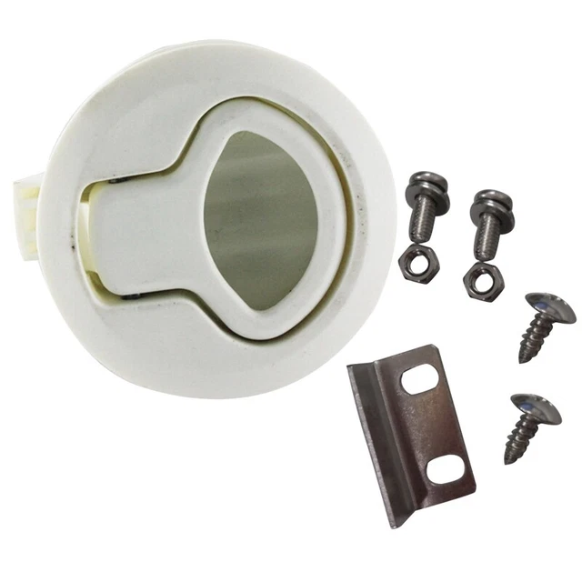 Casa rodante Hatch Round Pull LatchLatch Pull Para 1/4 puertas cubierta barco escotilla cajones cabina A5Q3