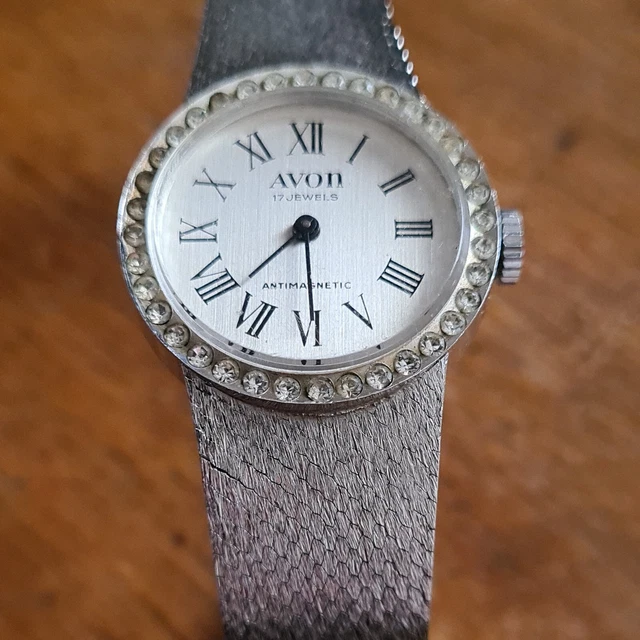 TR S JOLIE MONTRE AVON m canique 17 jewels fonctionne EUR 30 00