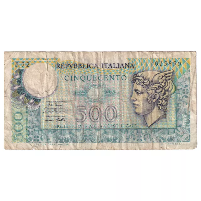 [#148566] Banconote, Italia, 500 Lire, 1974, 1974-02-14, KM:94, MB