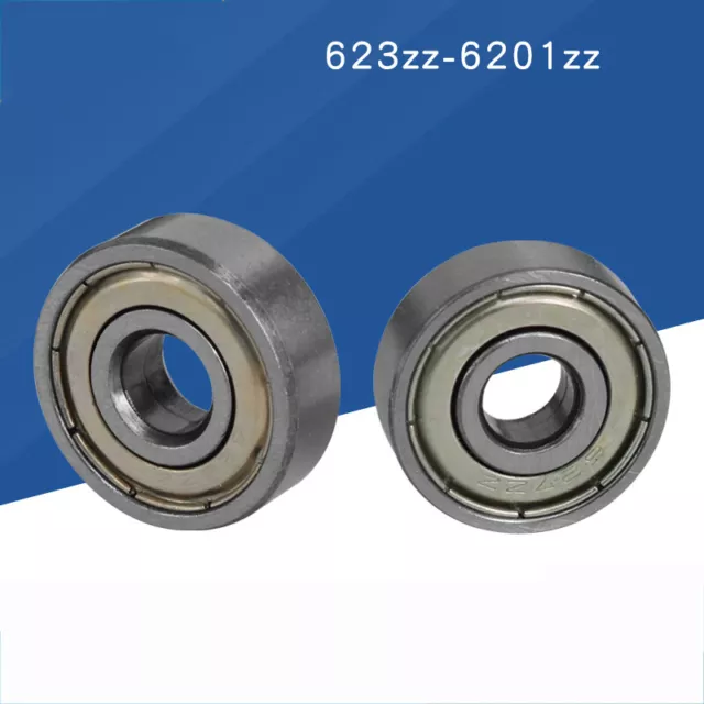 Bearings Miniature Series 623 - 6201 ZZ Metal Shielded Bearing Micro Mini Small