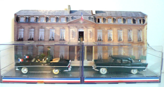 NOREV 1/43 Simca Présidentielle De Gaulle + Chambord 1958 – Noire