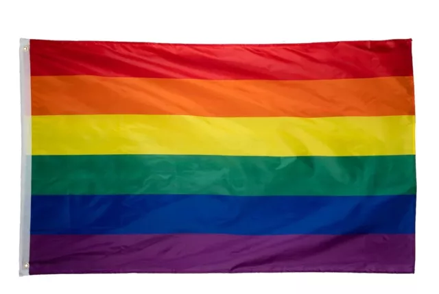 5x3ft Large Rainbow Flag Pride Gay Party LGBTQ+ Lesbian Parade Festival Carnival