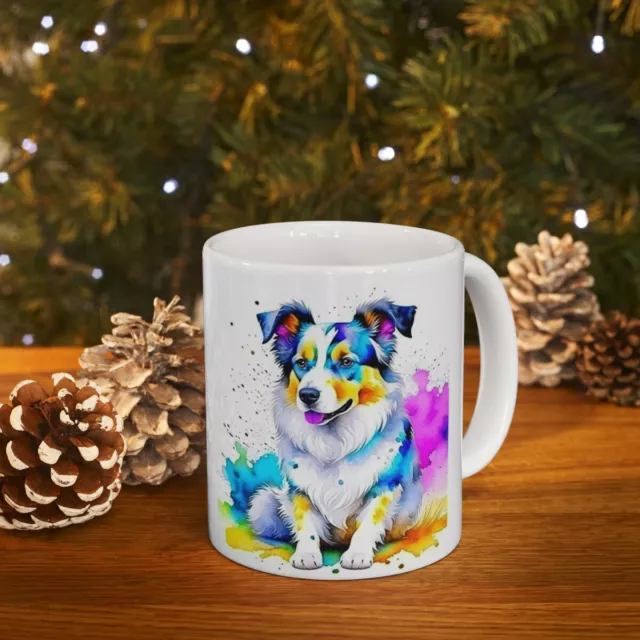 Cute Australian Shepherd, Birthday Best Gift, Ceramic Mug 11oz