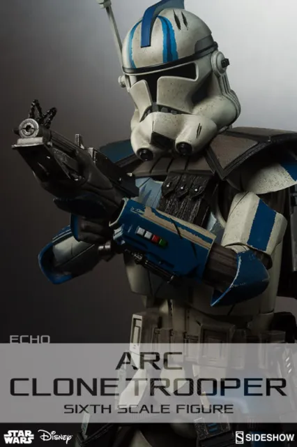Sideshow Star Wars Clone Wars Arc Clone Trooper Echo Exclusive 1/6 12" Figure