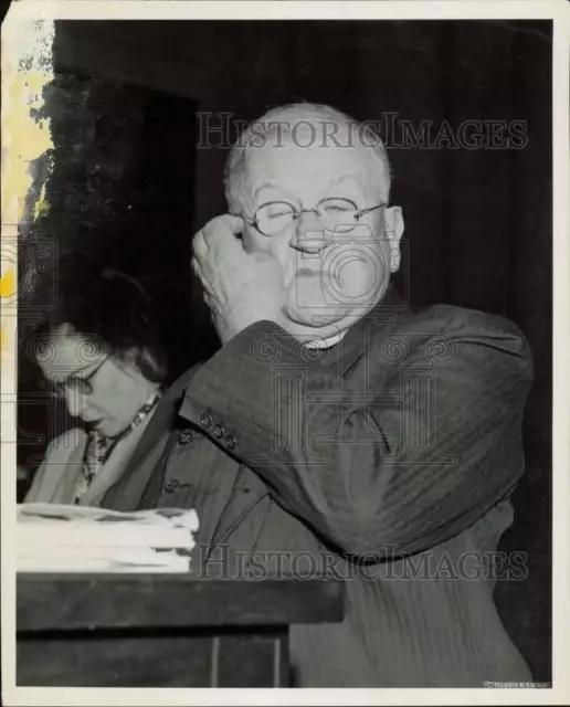 1948 Press Photo Former Interior Secretary Harold L. Ickes at Capitol Hill