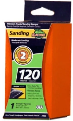 Ali EZ123 Angle Sanding Sponge, 120-Grit