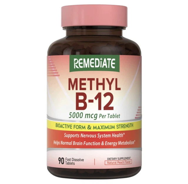 METHYL VITAMIN B12 5000mcg Nervous System Heart Health Fast Dissolve