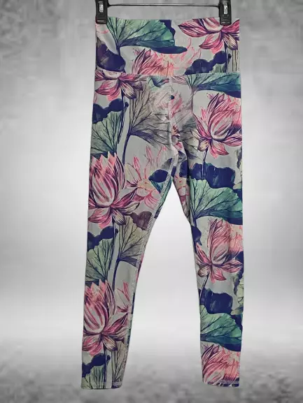 EVOLUTION & CREATION Leggings Floral Yoga Pants Womens Size Small £26.46 -  PicClick UK