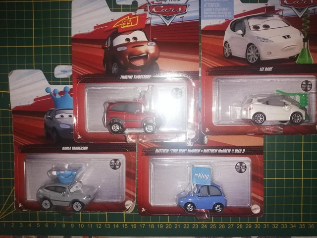 lot de 4voitures cars disney pixar metal mattel 1/55