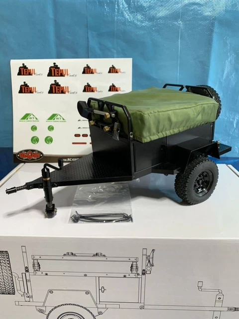 Zerone Remorque RC Voiture de remorque de simulation de remorque à seau RC en métal pour TRX4