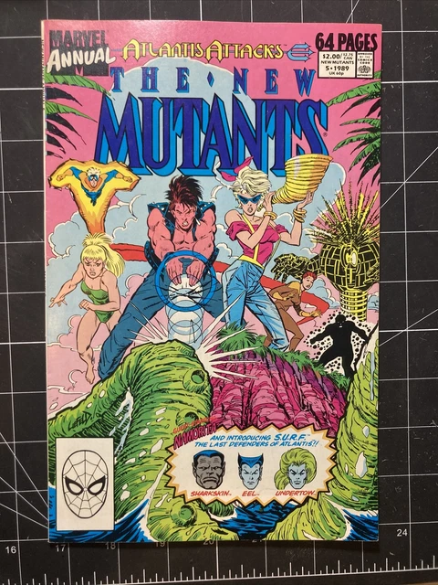 NEW MUTANTS Annual #5 Marvel Comics 1989 Atlantis Attacks VF