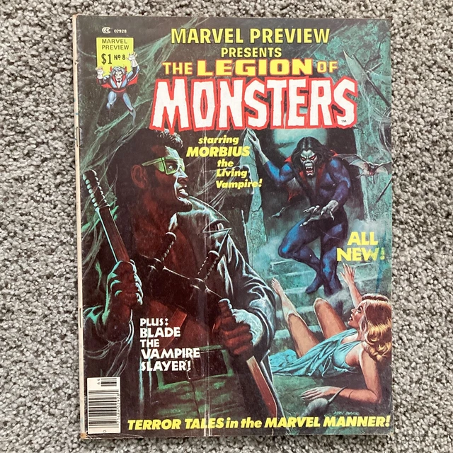 Marvel Preview #8 - 1976 The Legion Of Monsters - Morbius & Blade (3.5 VG-)