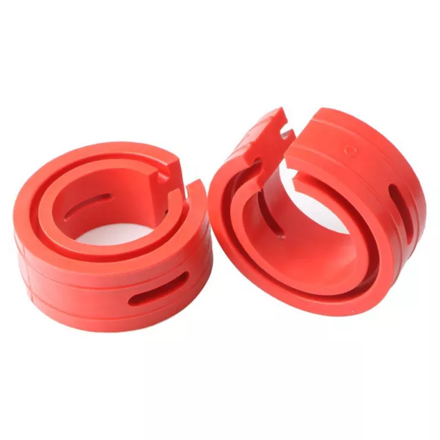 2 Pcs Shock Absorber Tools Spring Bumper Buffer Power Cushion Coil Damper Red AU