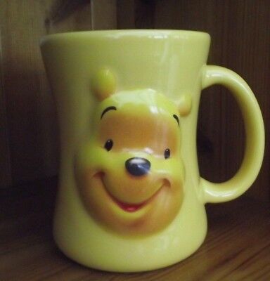 Disney Store Winnie Pooh  Huggably Pooh 3D Cup / Mug  Height 4¼ Inches  (11Cm)