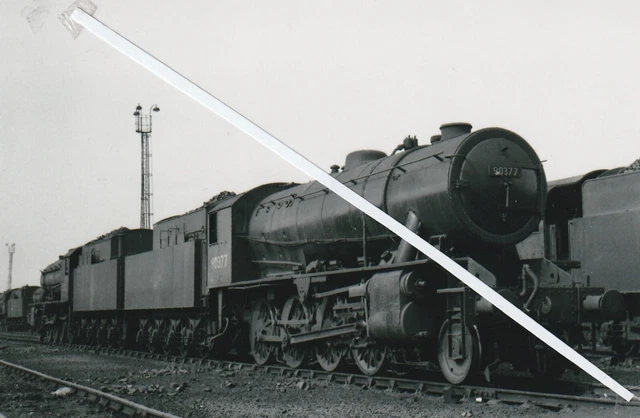 a view of 90377 at thornaby shed in 1961