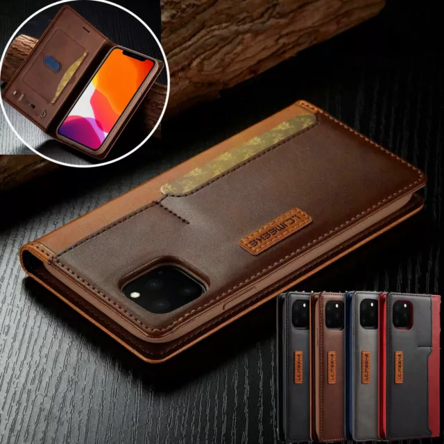 Flip Case for iPhone 14 Pro 12 7 13 11 XR Shockproof Leather Wallet Phone Cover