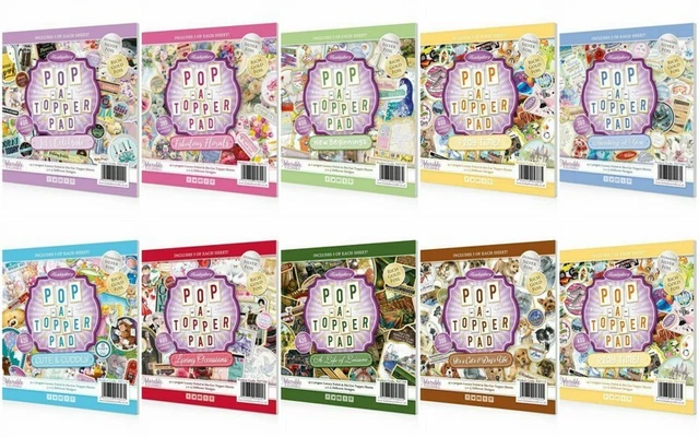 Packung Hunkydory Muster Pop-A-Topper Verschönerung Topper Für Karten & Handwerk