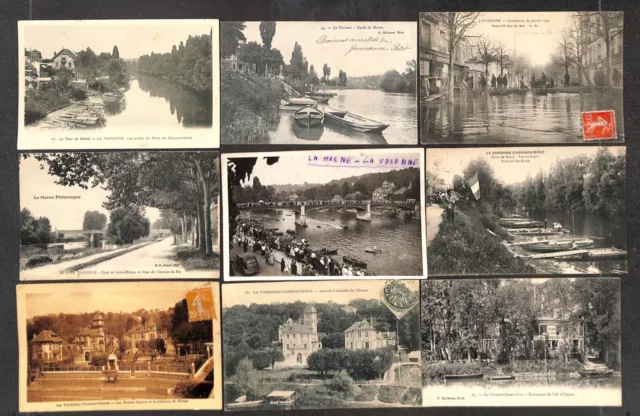 94 - Lot 17 CPA - LA VARENNE, -CHENEVIÈRES, -SAINT-HILAIRE - voir scans