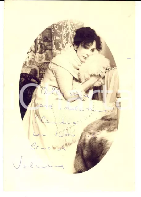 1960 ca CINEMA Attrice Valentina CORTESE *Fotografia seriale con AUTOGRAFO