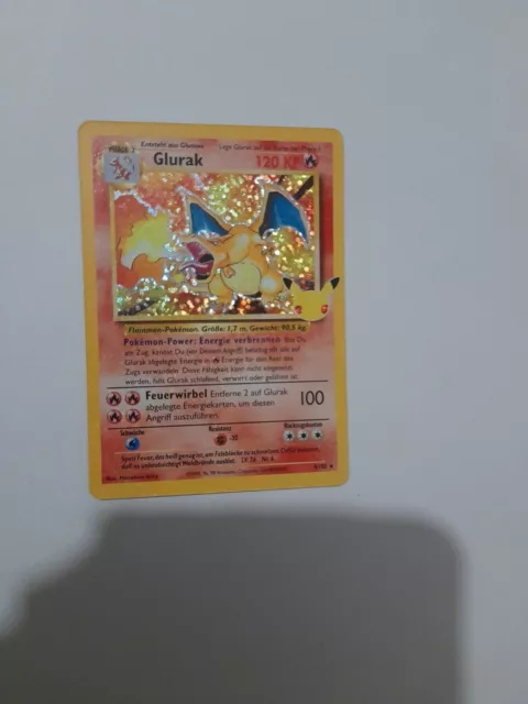 Glurak / Charizard 4/102 Celebrations | 25th Anniversary DE NM Pokemon Deutsch