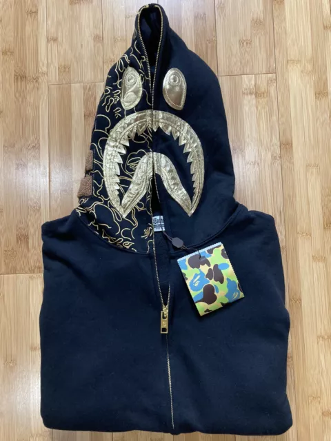 MEN S BAPE 23RD Anniversary Hoodie Size XXL Black Bathing Ape 180.00 PicClick