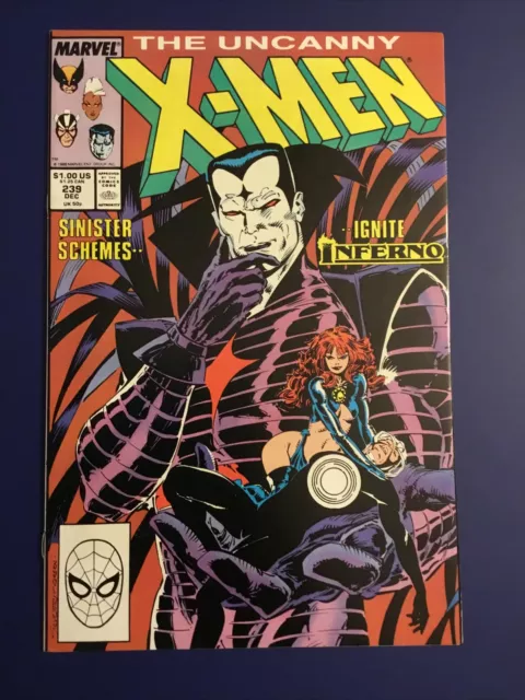 Uncanny X-men #239 December 1988 1st Mr. Sinister Cover Inferno Marvel Comics A6