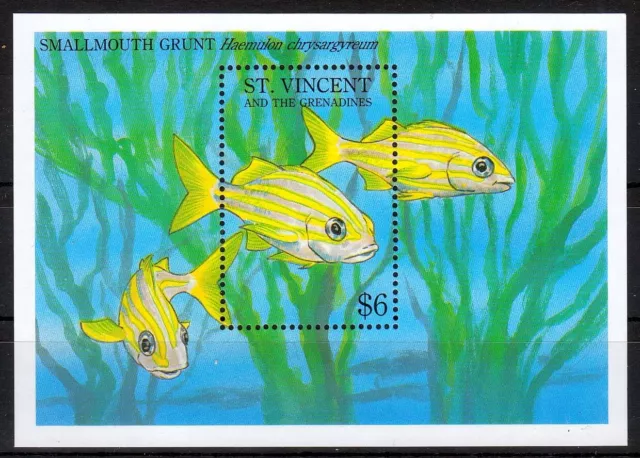 St. Vincent/Grenadinen MiNr. Bl. 265 ** Fische