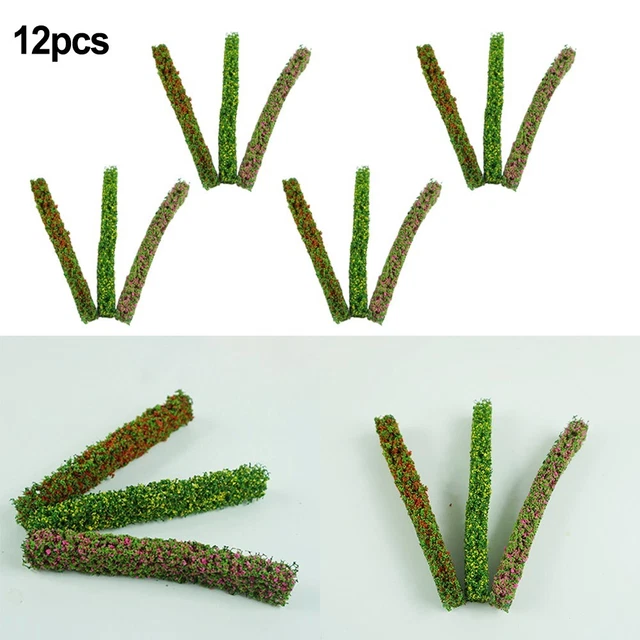 Rayas de arbusto racimo de hierba 12 piezas terreno superficial modelo de mesa de arena