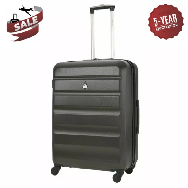 Aerolite Medium Lightweight Hard Shell Suitcase 4 Wheel Hold Check In Luggage