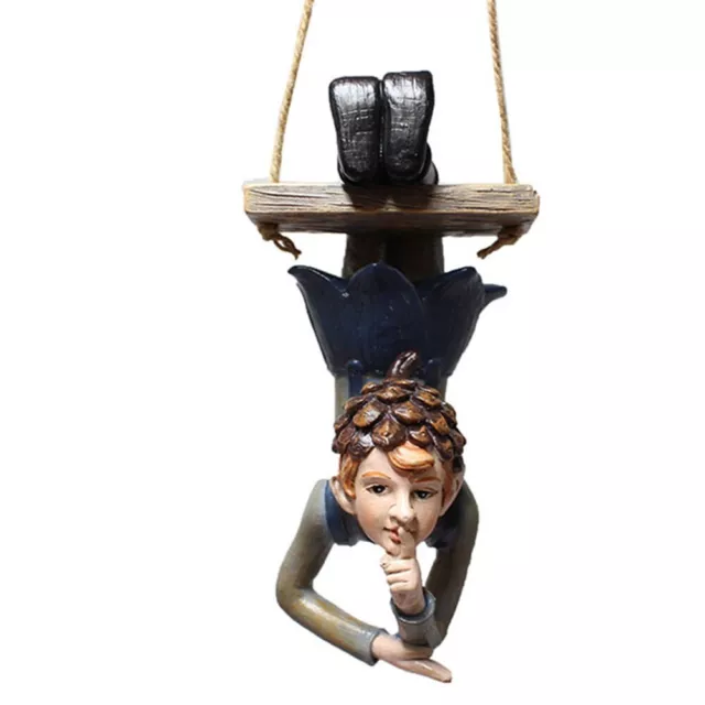 Outdoor Hanging Elf Decoration Durable Resin Material Exquisite Craftsmanship