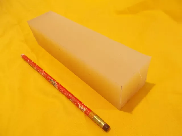 1 7/8" SQUARE NYLON BAR machinable plastic flat sheet stock 1 7/8" SQ x 7 3/4"